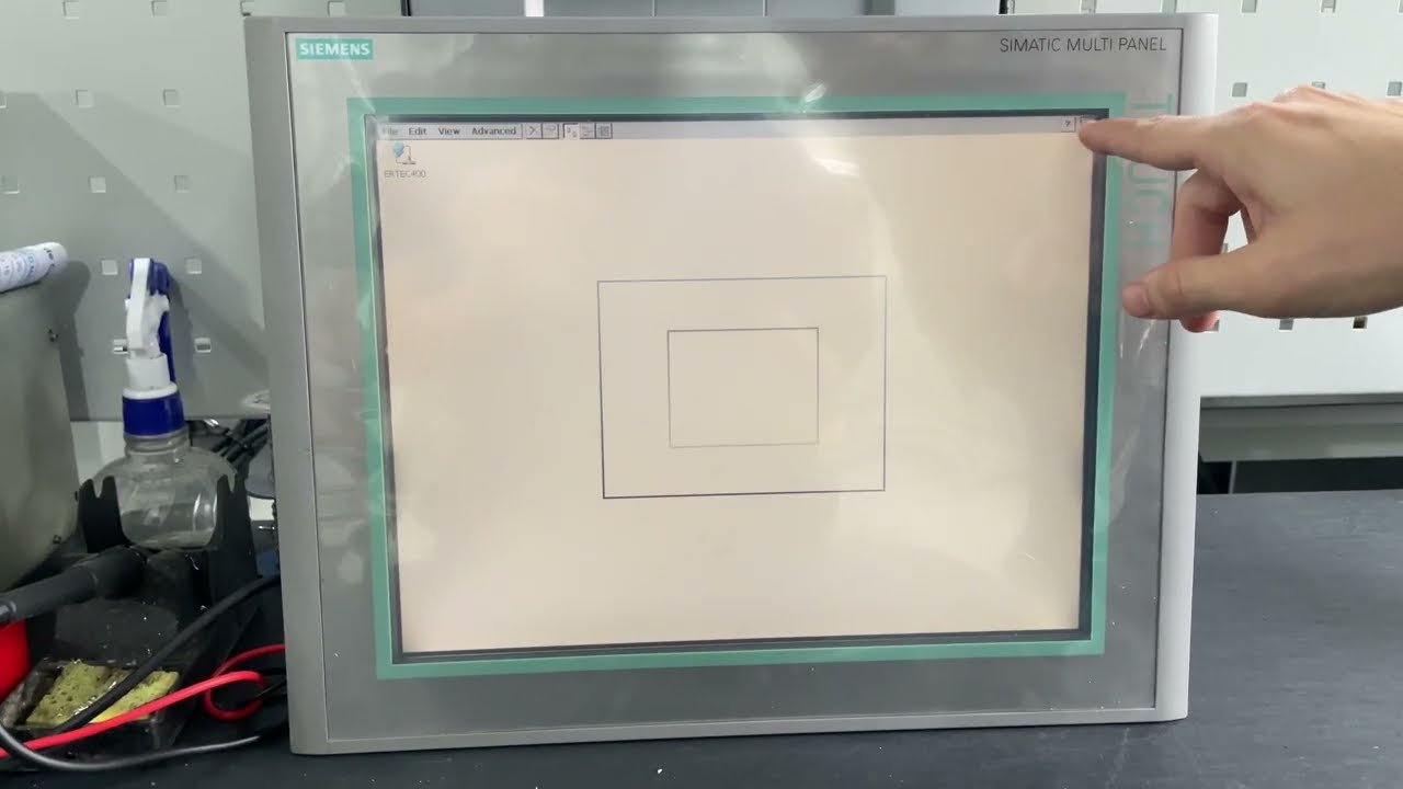 Teste IHM SIEMENS SIMATIC MULTIPANEL TOUCH  Orçamento: 7401  NDS: 8896