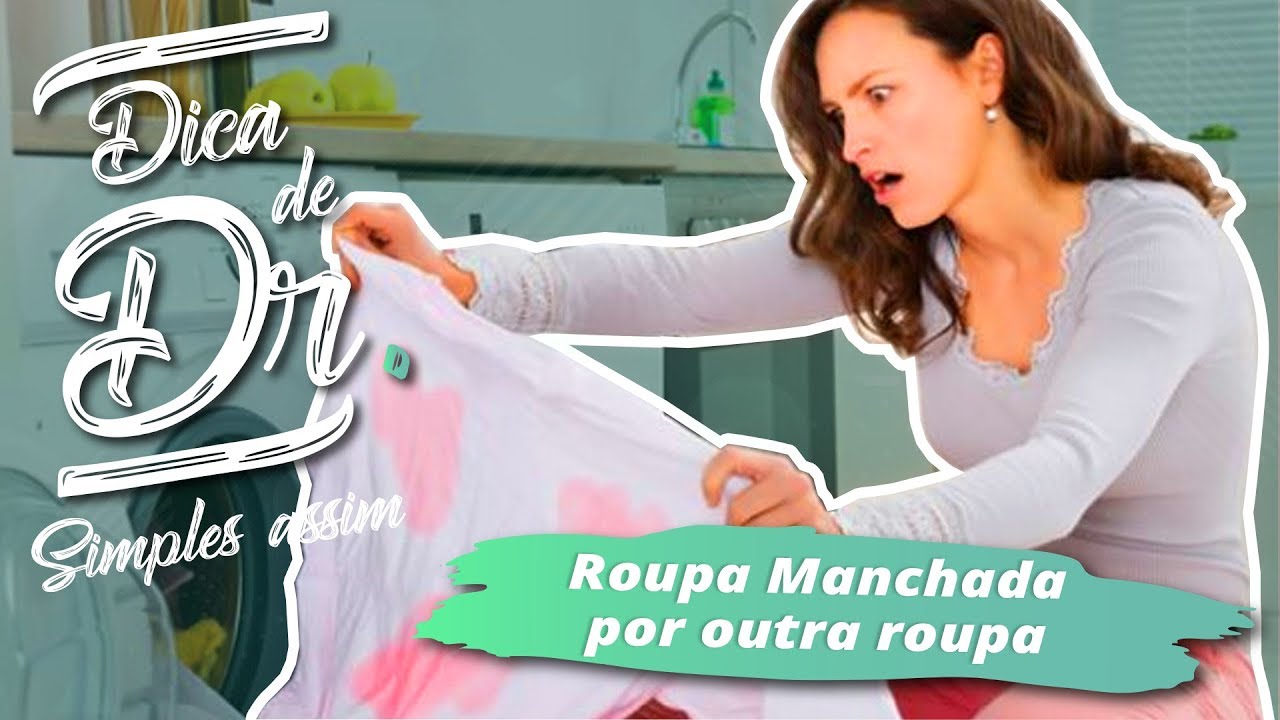 Como tirar mancha de roupa manchada por outra roupa 👚