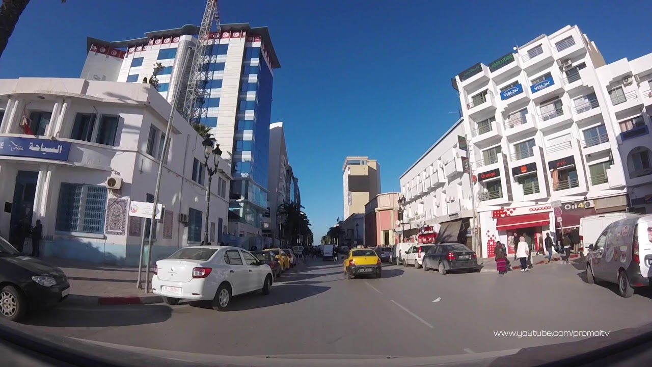 Dashcam dans les rues de Sousse