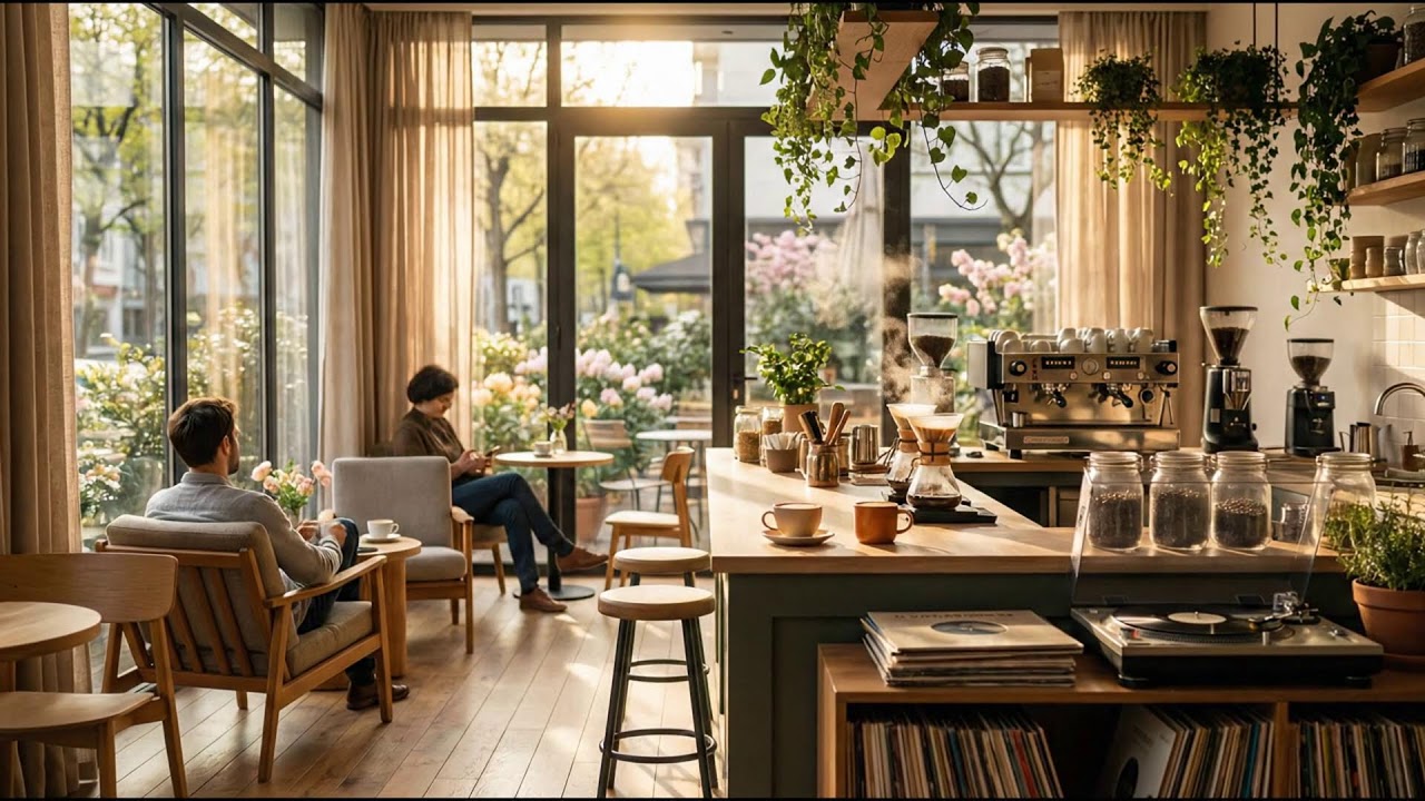 春の目覚めとジャズ 🌿🎹 朝のカフェムード