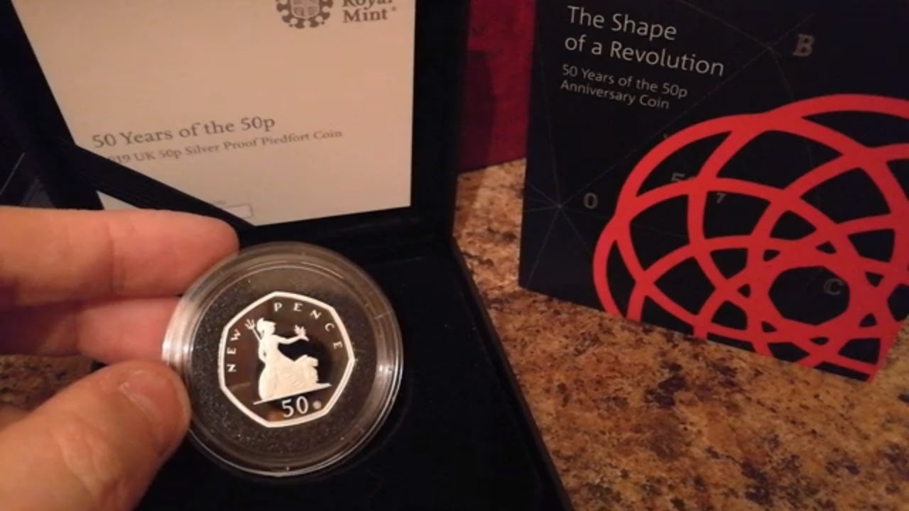 2019 Piedfort 50th Anniversary Silver Proof 50p! Royal Mint release!