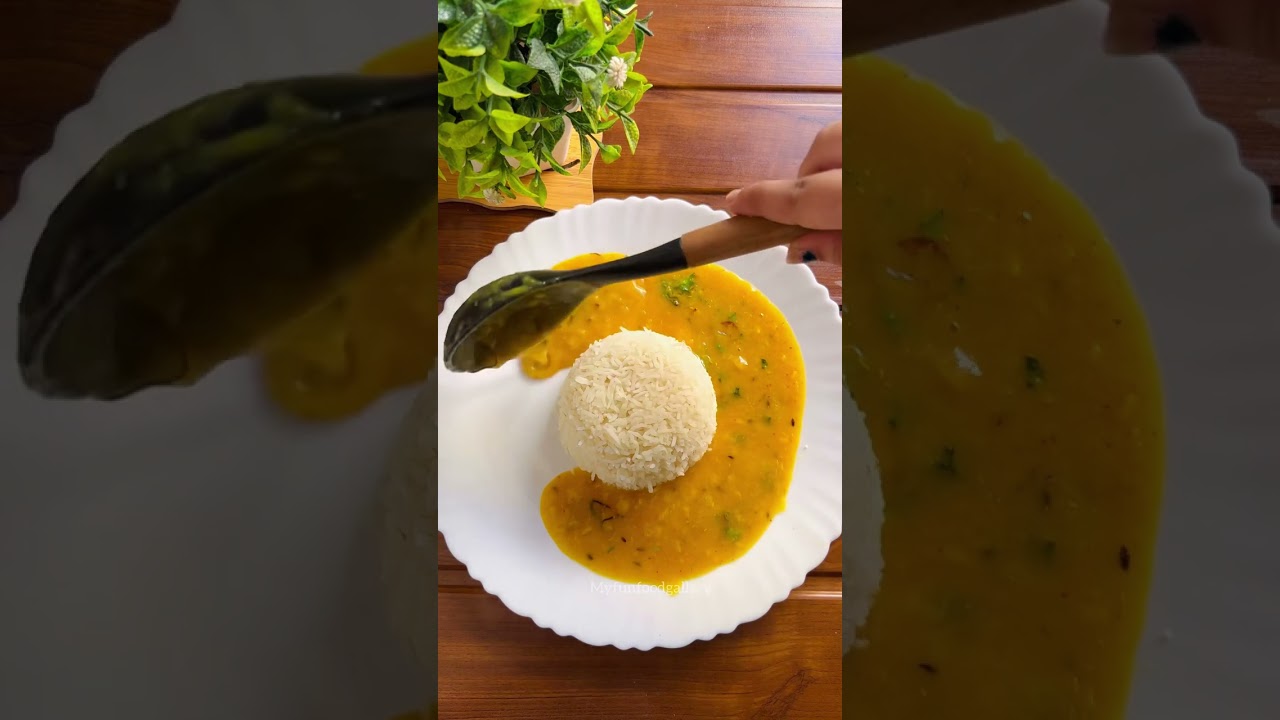 #shorts Dal chawal plating #myfunfoodgallery #youtubeshorts