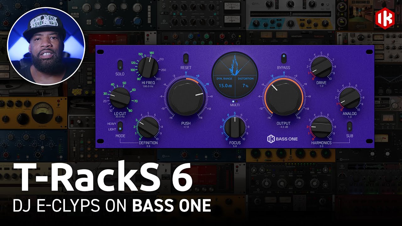 T-RackS 6 — Bass ONE с плагинами DJ E-Clyps (часть 4 из 10) для сведения и мастеринга
