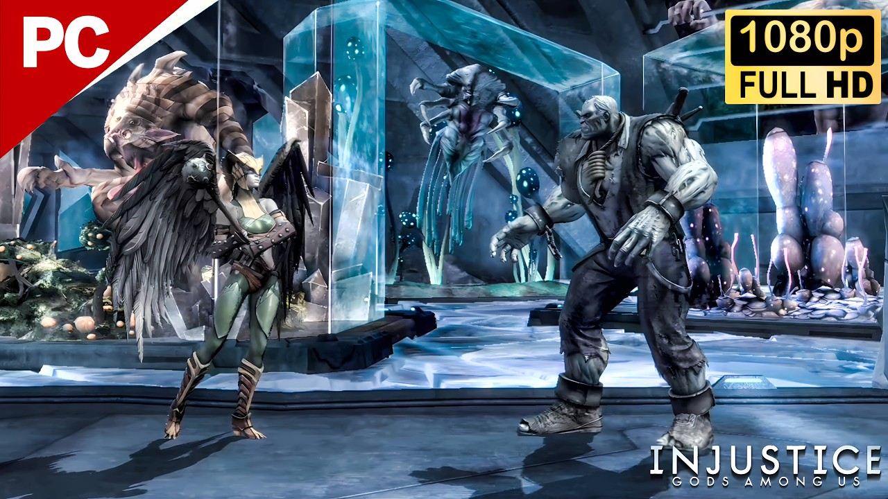 Injustice Gods Among Us | Hawkgirl DESTROYS Grundy & Frost & Sinestro | PC Gameplay