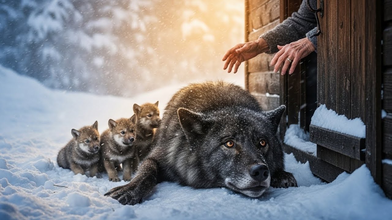 "SALVA A MIS BEBÉS" - Un Lobo Moribundo Recorre 60km Para Pedirle Ayuda a la Mujer Que Lo Rescató