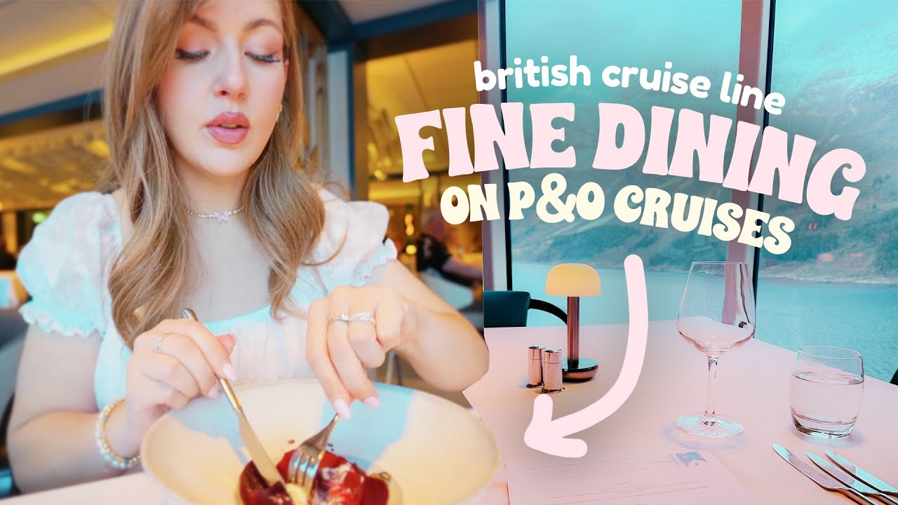 We tried luxury dining on a HUGE british cruise ship 🚢 Norwegian Fjords Cruise 📍 P&O Cruises, Iona