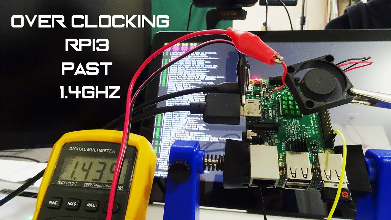 Overclocking Raspberry Pi 3 past 1.4ghz by applying more voltage!