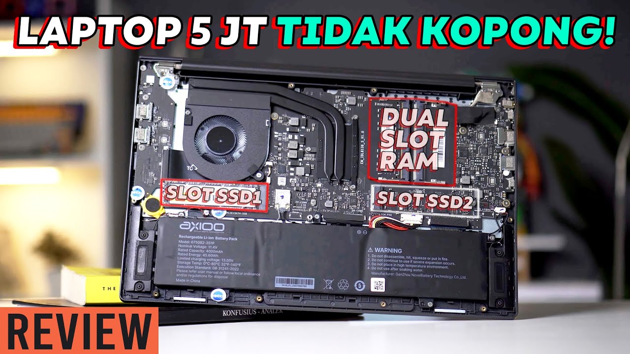 Laptop 5 Jutaan Upgradeable, Garansi ADP, Bisa Gaming! Axioo Hype 5