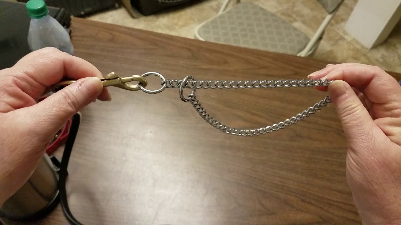How to make a loop with the chain collar
