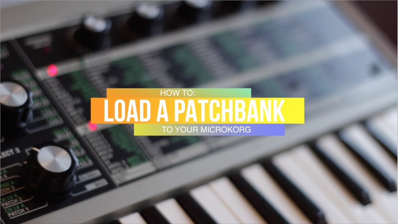 microKORG SoundEditor - How to import or load patches / patchbank