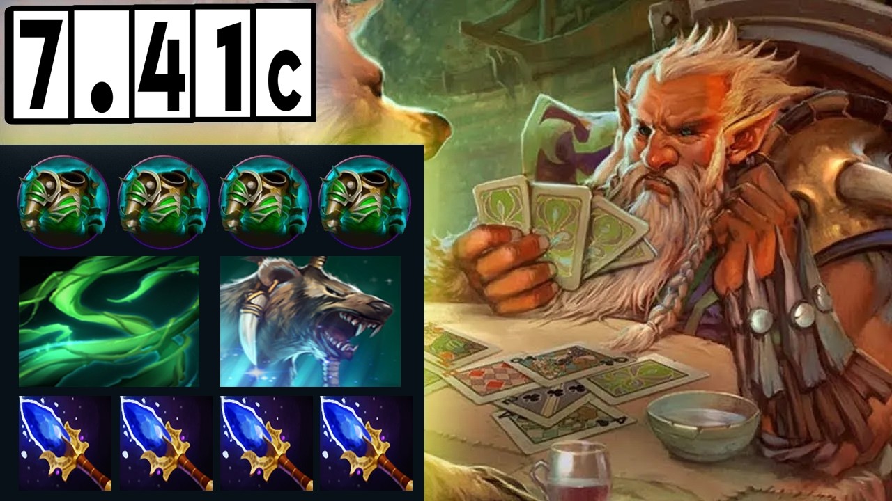 Одинокий Друид - Мидлейн против Эмбер Спирит! [Полный матч Dota 2] 7.41c
