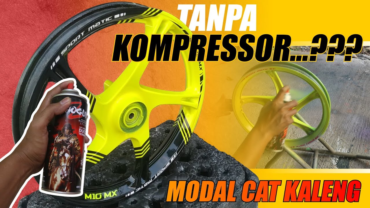 CAT VELG 2 WARNA - TANPA KOMPRESOR