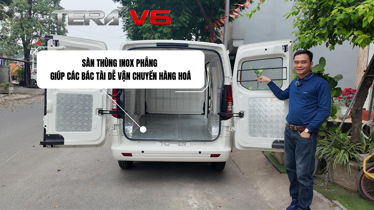 TERA V6 Độ Lại Thùng Inox Sàn Phẳng – Giải Pháp Vận Chuyển Hàng Hóa Dễ Dàng Hơn