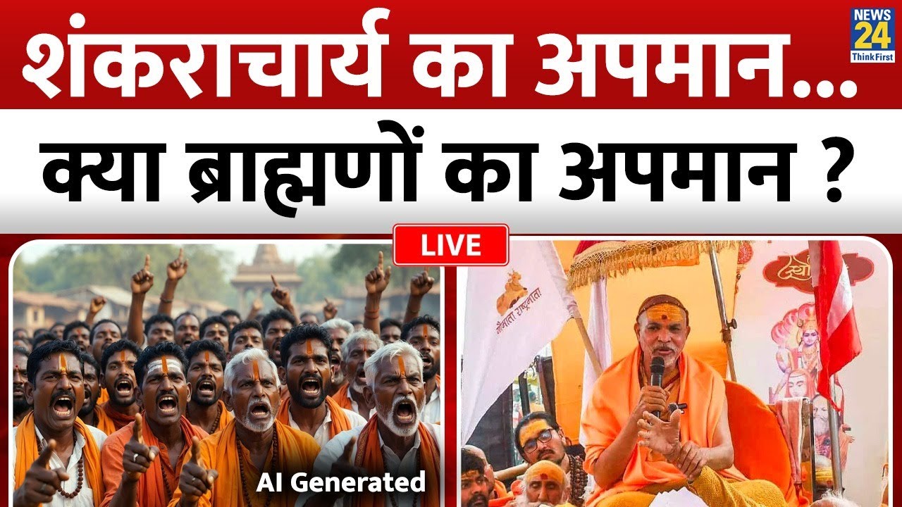 LIVE: शंकराचार्य का अपमान...क्या ब्राह्मणों का अपमान है | Shankaracharya | Avimukteshwranand