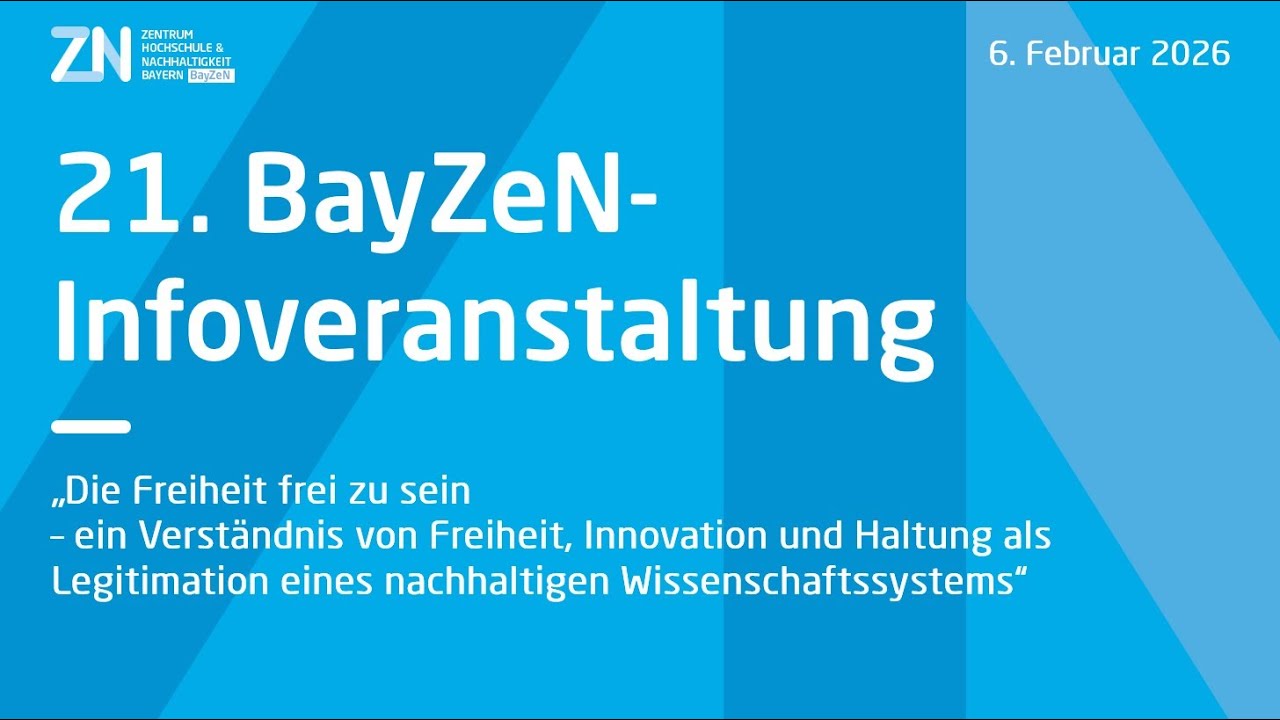 21 BayZeN Infoveranstaltung Inputs