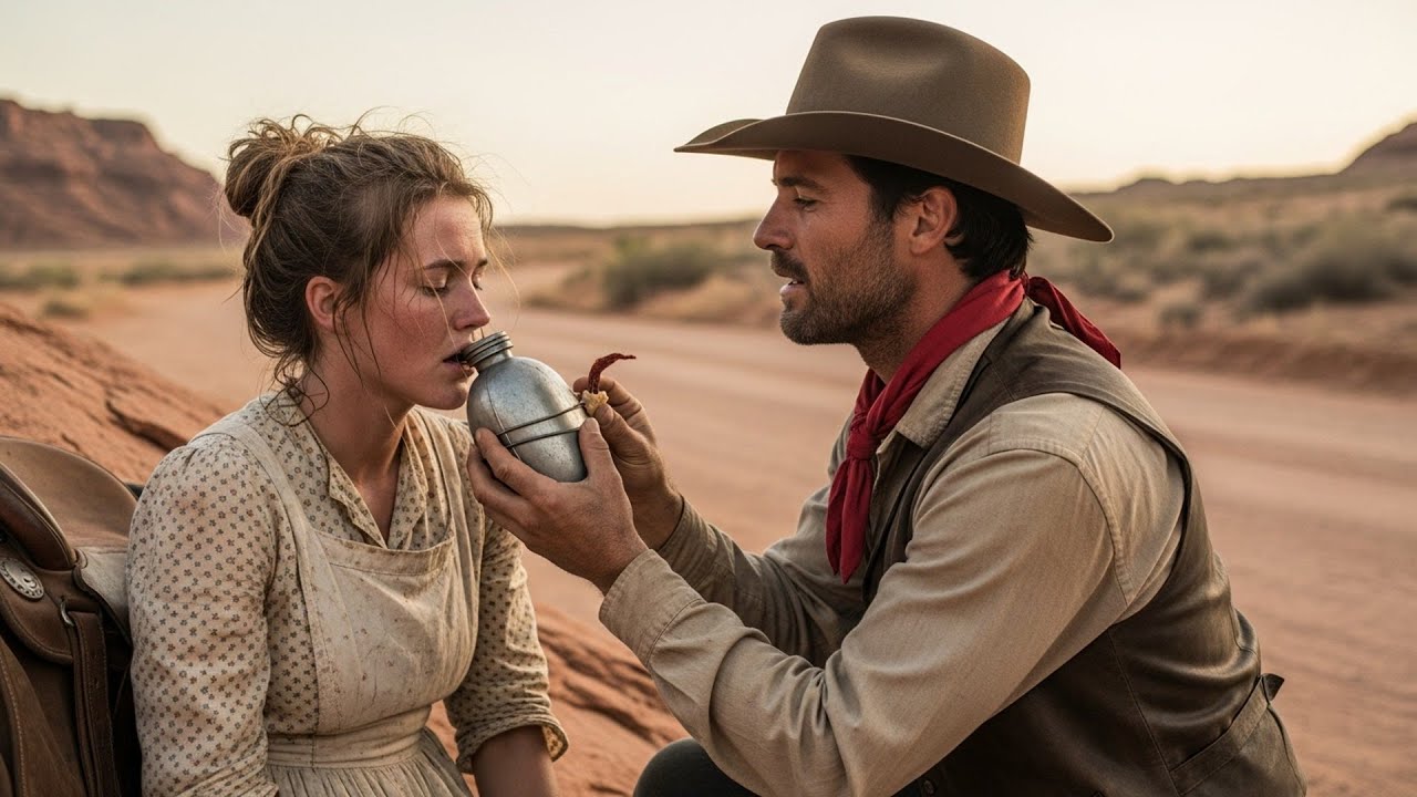 She Was So Hungry She Couldn't Stand Upright, The Cowboy Fed Her Slowly So She Wouldn't Get Sick