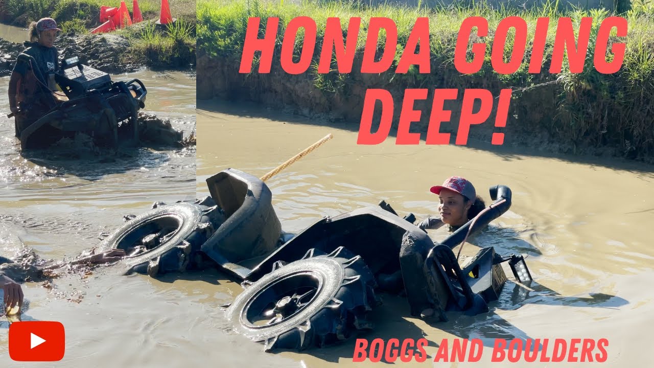 HONDA BOAT | 420 | SNORKLED | GOING DEEP | RIDING AT BOGGS AND BOULDERS