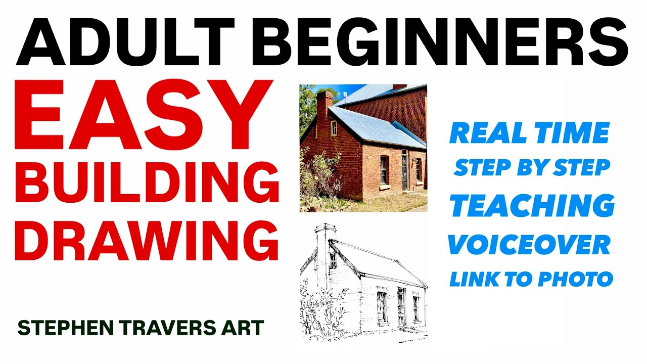 For Adult Beginners:  An Easy Drawing Lesson to Watch & Try.