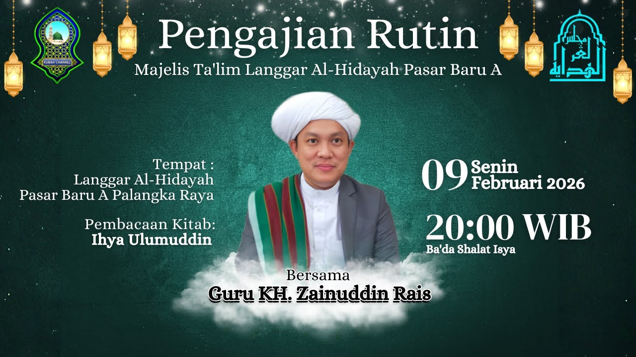 📡LIVE STREAMING PENGAJIAN RUTIN BERSAMA GURU KH. ZAINUDDIN RAIS