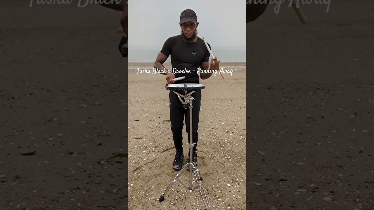 Taska Black x DROELOE - Running Away | Drum cover, Drum chops, 