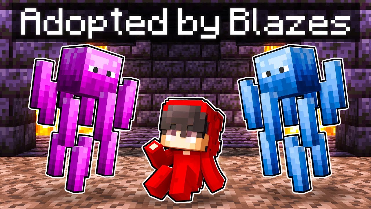 Усыновлен СЕМЬЕЙ BLAZE в Minecraft!