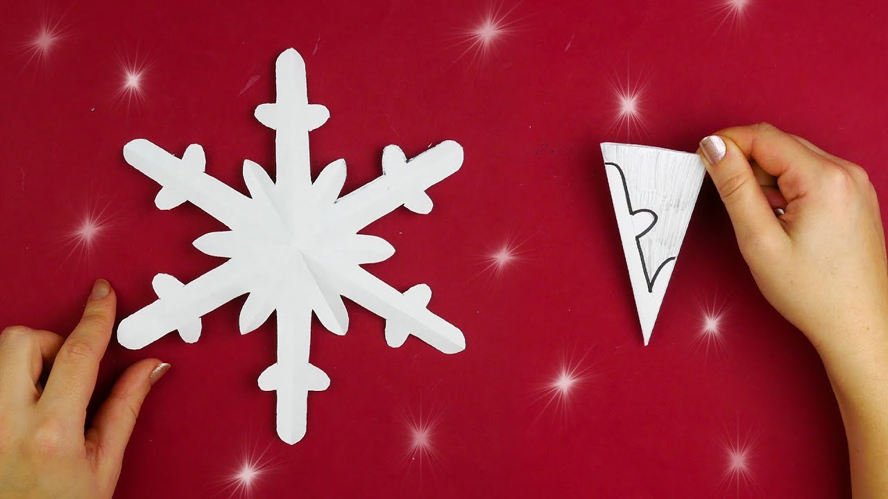 Cómo hacer un copo de nieve de papel en 5 minutos [Simple]