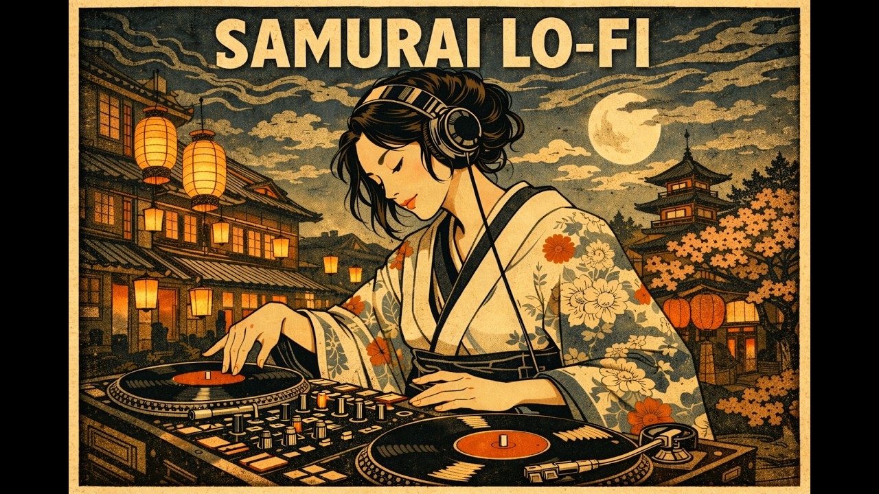 Samurai Lo-Fi Beat｜三味線 Japanese Hip Hop【作業用BGM / Study & Chill】