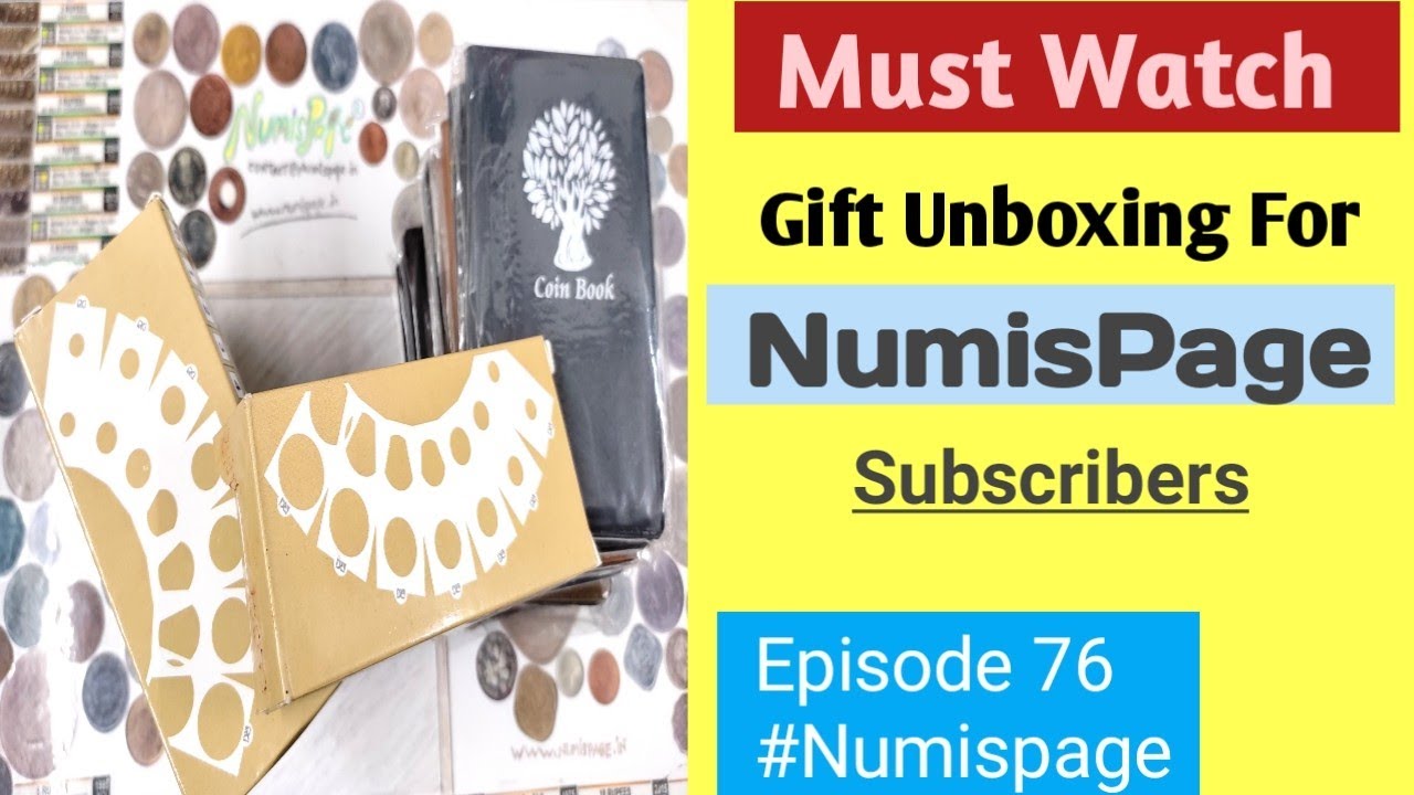 Must Watch 👍 New Gift Unboxing For Numispage Subscribers hindi 📦 #episode 76 #Numispage