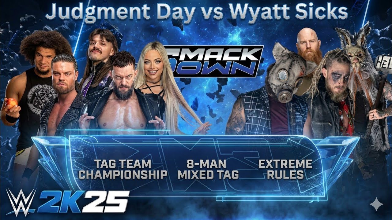 WWE SmackDown: The Judgment Day vs. The Wyatt Sicks | Tag Team Match