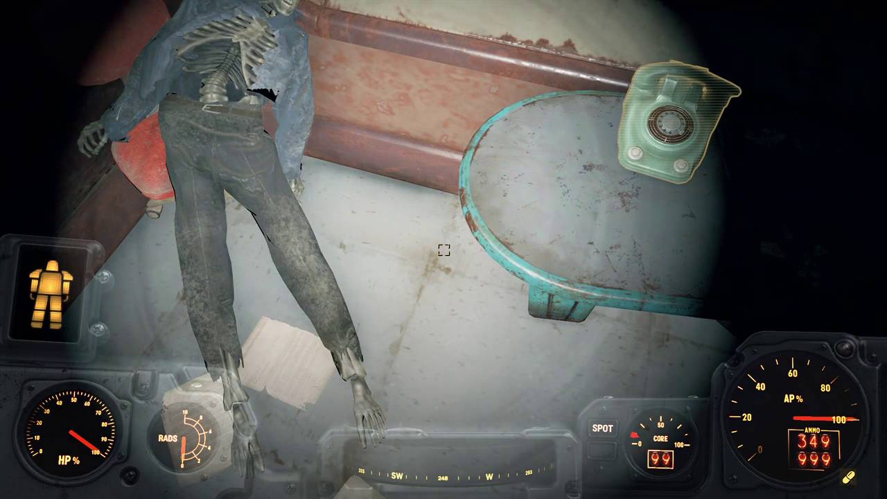 Fallout 4 - Finding Freefall Armor Legs at Mass Fusion building using Power Armor with jetpack