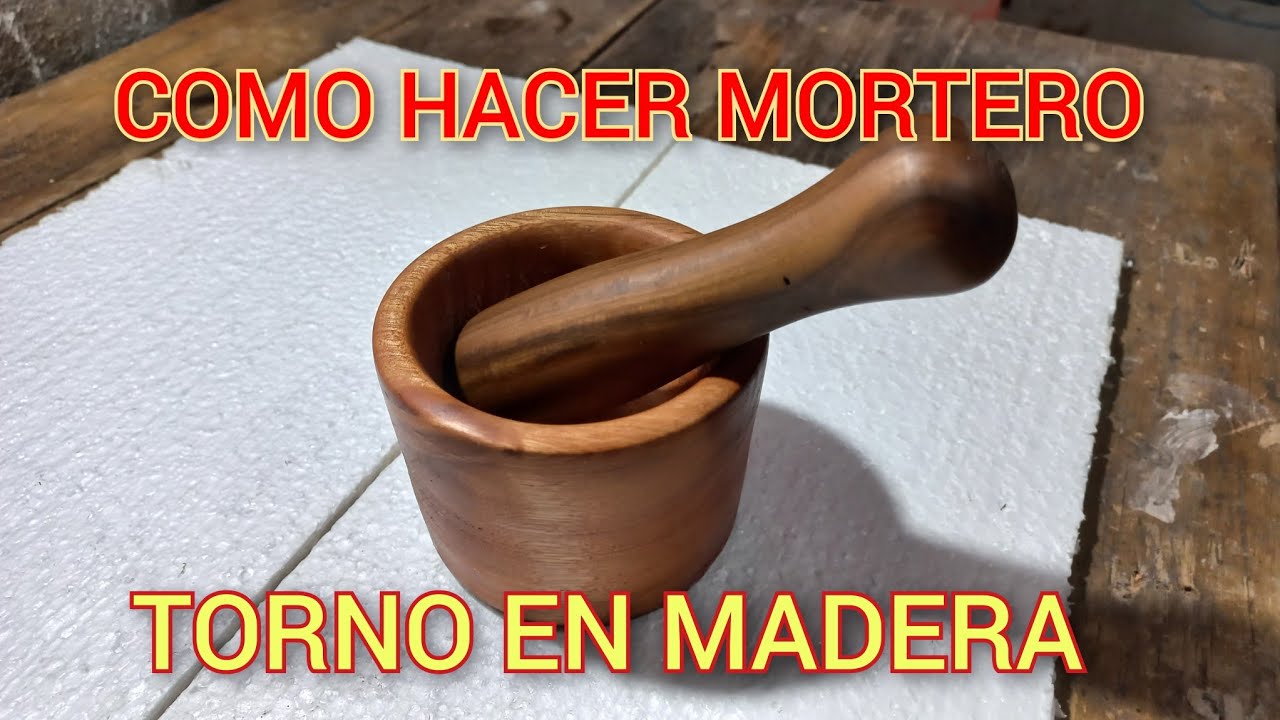 COMO HACER MOŔTERO EN MADERA (TORNO EN MADERA)