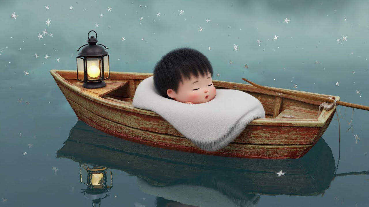 Baby Sleep Lullaby – Calm Night Boat 🌙 | Gentle Music for Toddlers & Infants 💤