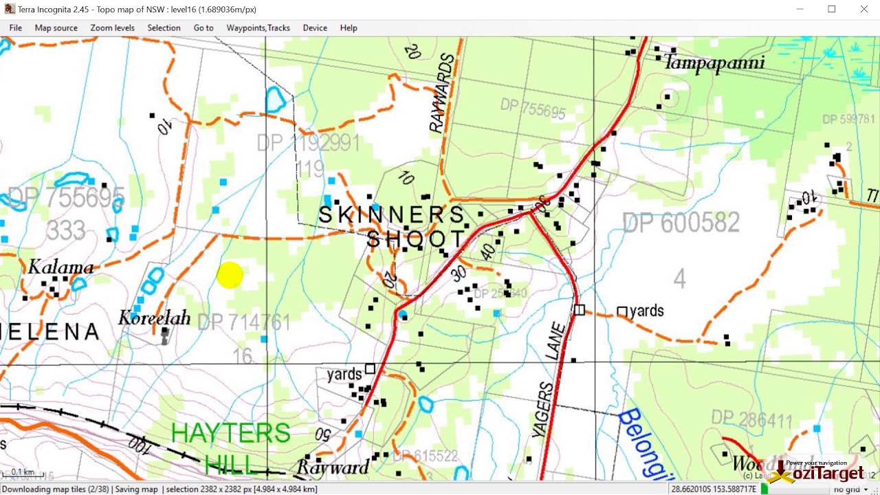 Making maps for OziExplorer