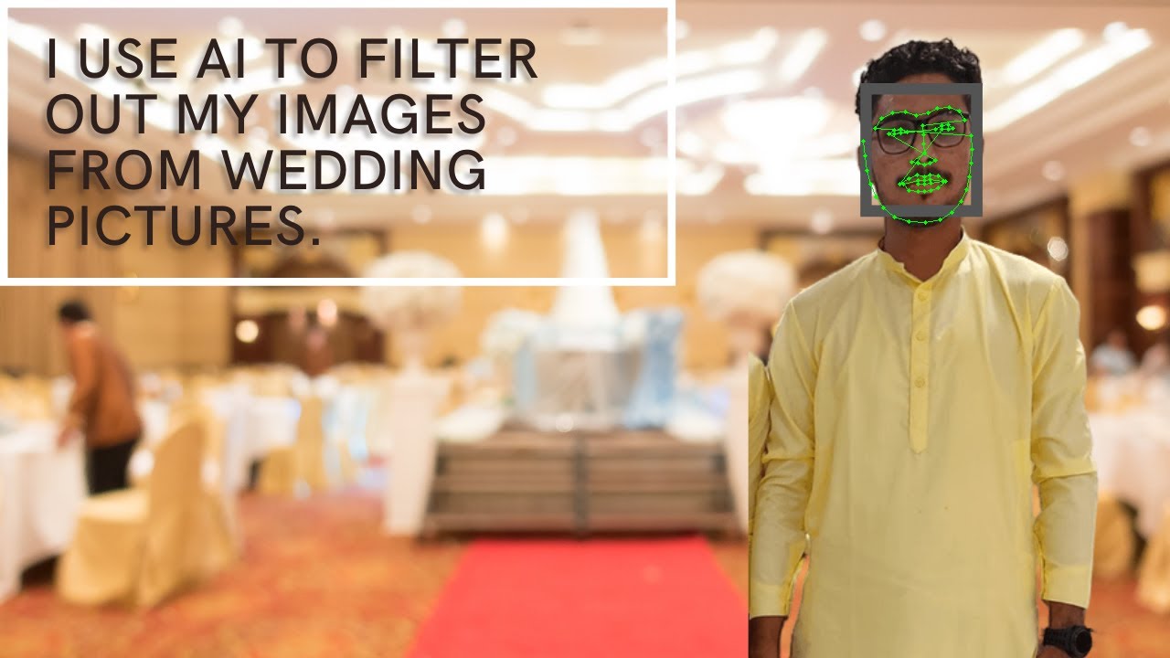 This is how I use AI to filter out my images from wedding pictures | Face Matching python