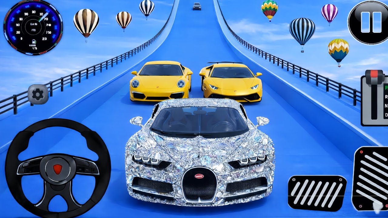 💎🚀 $5,000,000,000 GOLD DIAMOND CAR! | 999 KM/H Speed | GT Car Stunt Master