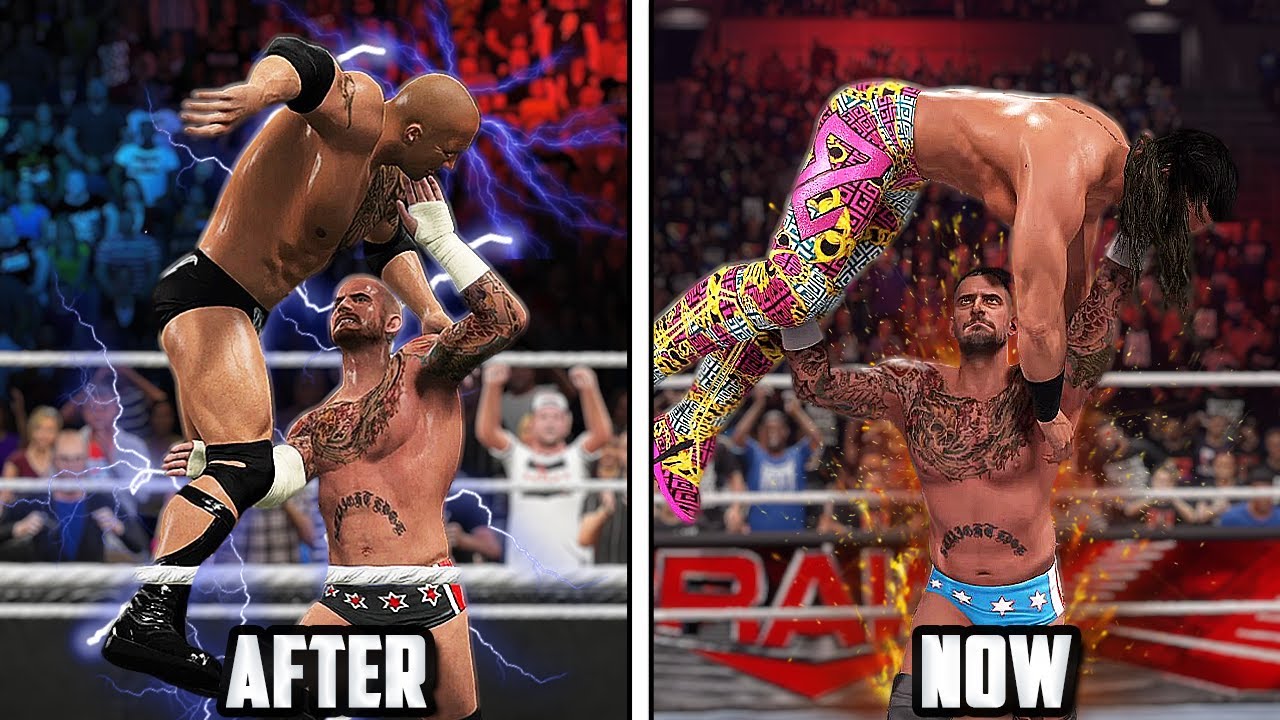 25 Best Removed Finishers Variation (Animations) in WWE Games !!! - WWE 2K24 Countdown