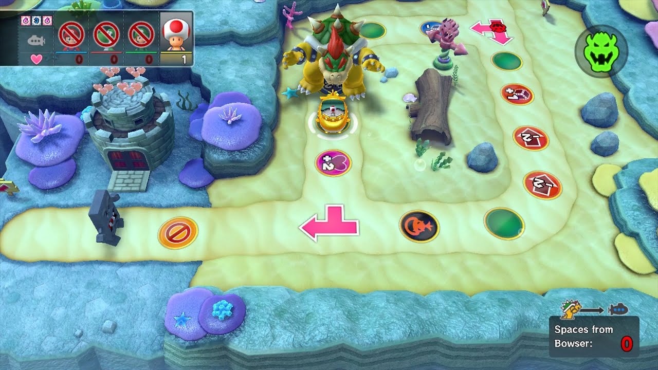 Mario Party 10 Bowser Party #997 Mario, Yoshi, Luigi, Toad Whimsical Waters Master Difficulty
