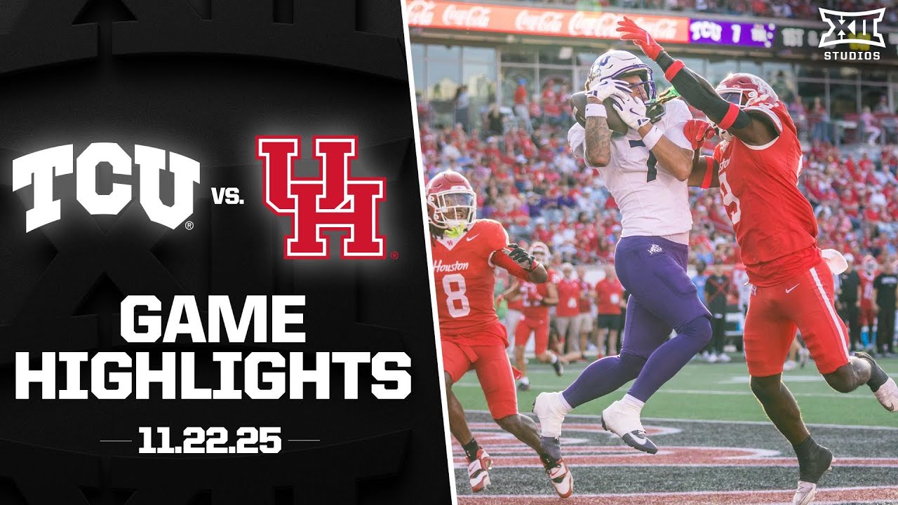 TCU vs. #23 Houston Game Highlights | 2025 Big 12 Football