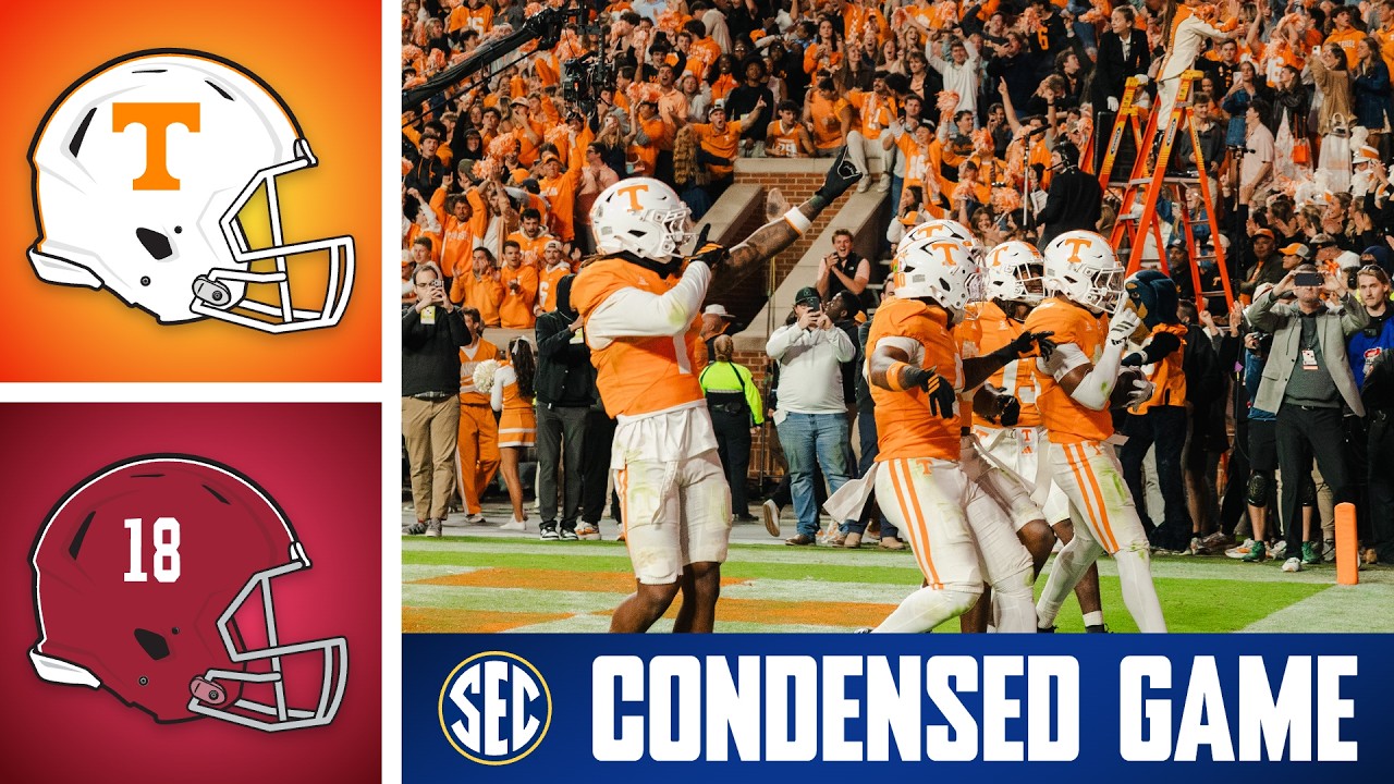 Alabama Crimson Tide против Tennessee Volunteers | Сокращенная версия матча | SEC по американском...