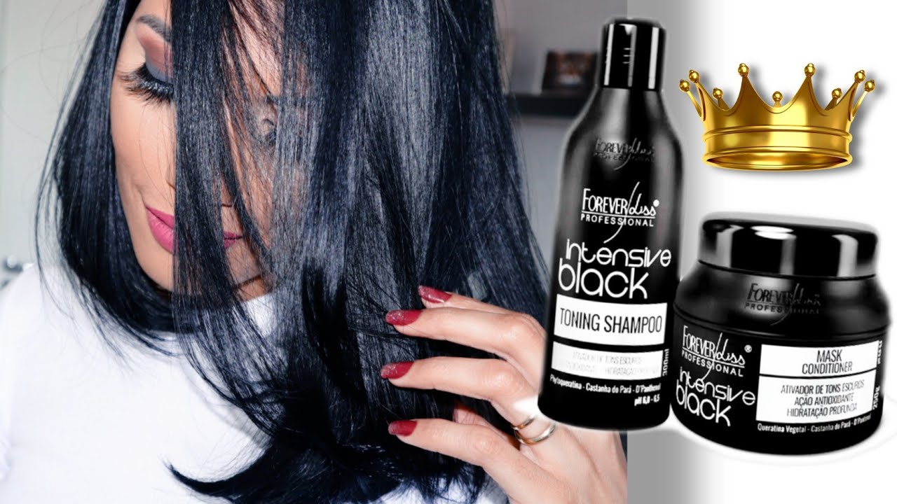 COMO DEIXAR O CABELO Super PRETO INTENSIVE BLACK FOREVER LISS