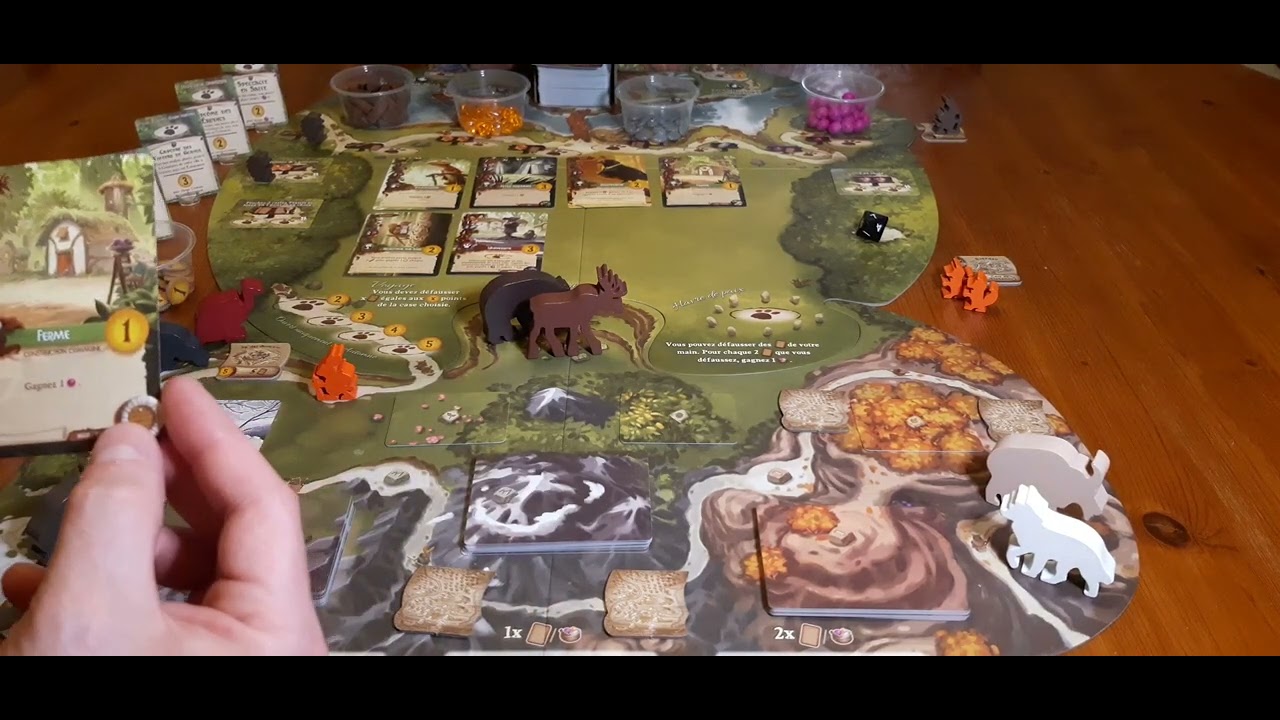 Partie solo d'Everdell avec l'extension Spirecrest