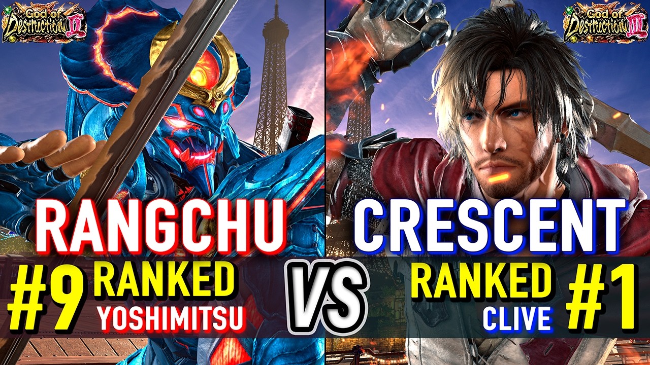 T8 🔥 RANGCHU (#9 Ranked Yoshimitsu) vs CRESCENT (#1 Ranked Clive) 🔥 Tekken 8 High Level Gameplay