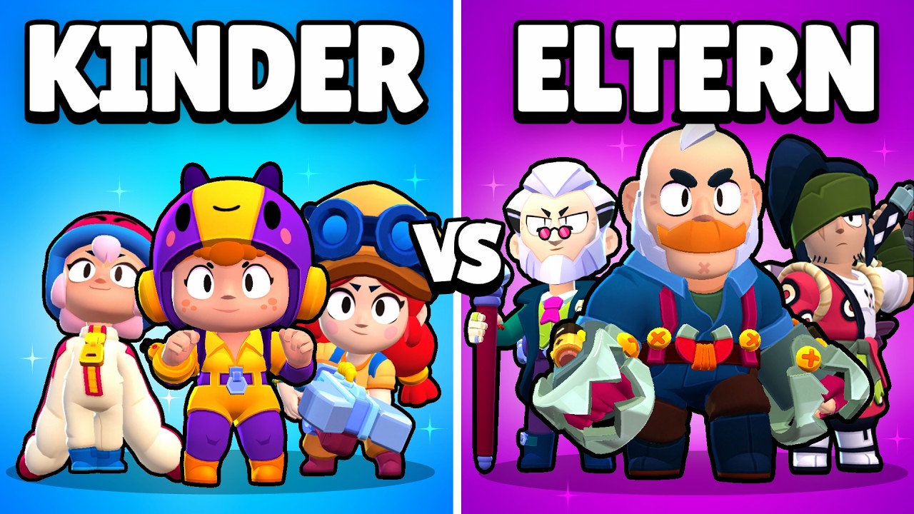 ELTERN vs KINDER Brawler in Brawl Stars! (Wer ist besser?)