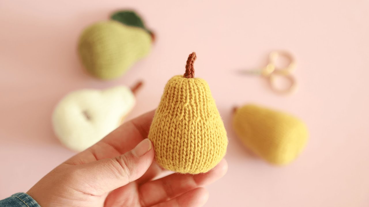 [채소&과일 손뜨개] 서양배 |  Pear (+English Pattern)