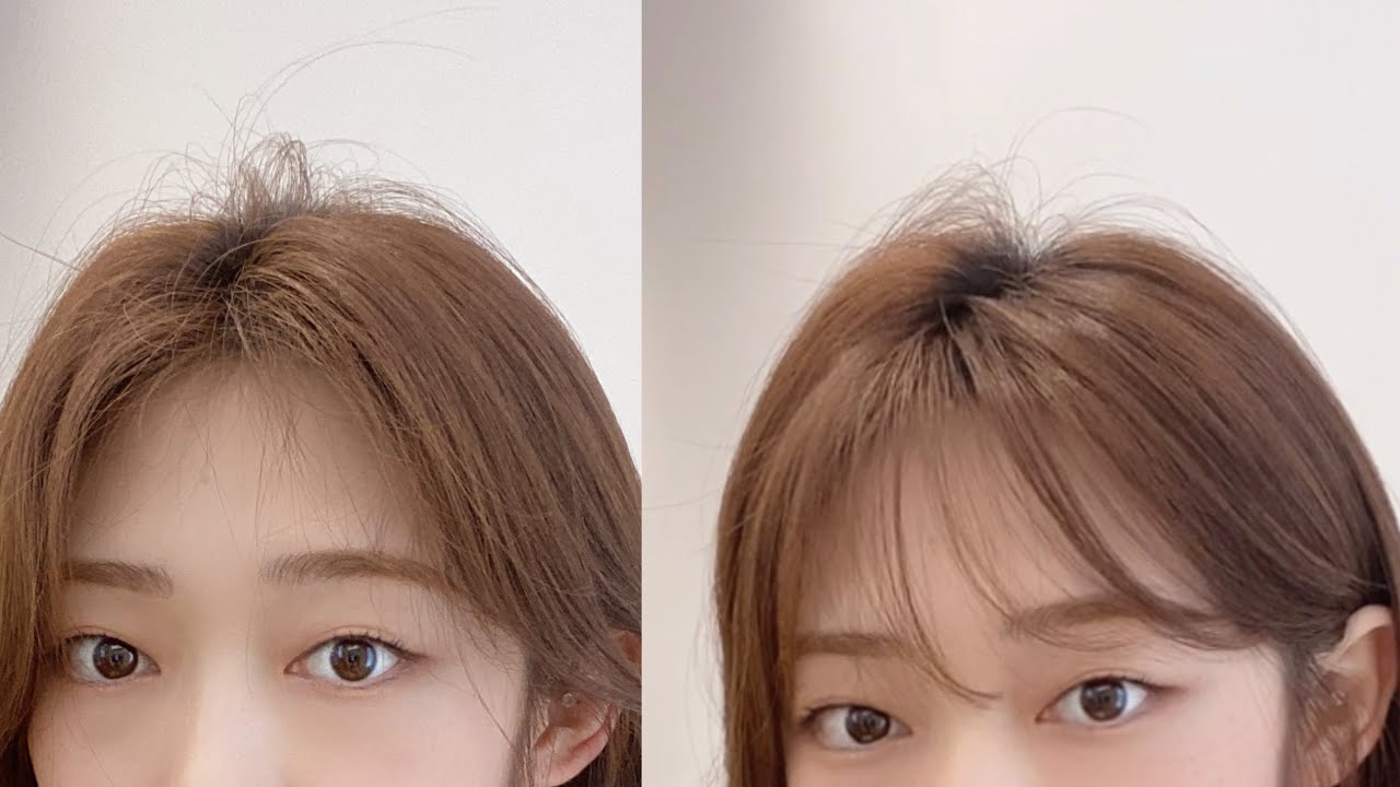 셀프 시스루뱅 커트| 수지 앞머리