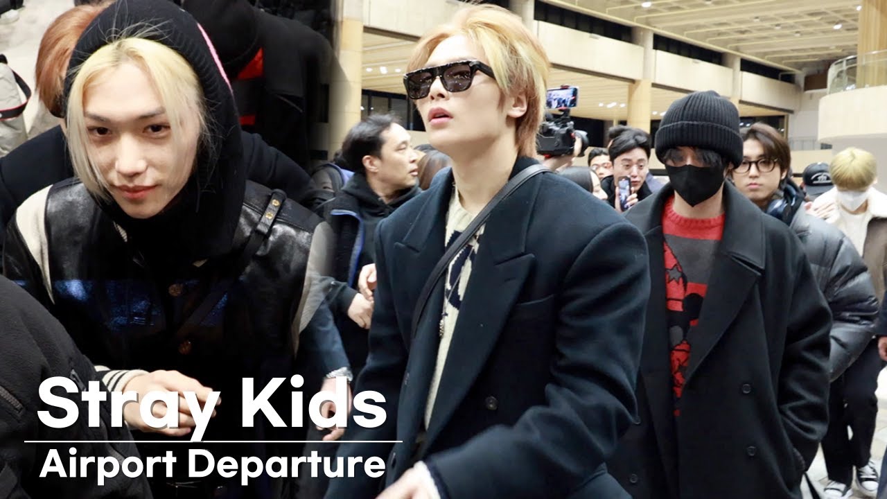 Stray Kids (스트레이키즈) 2023 뮤직뱅크 페스티벌 출국 | Stray Kids Airport Departure [4K]