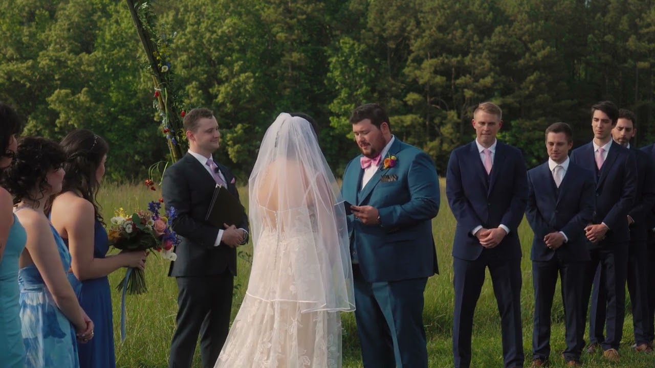 Sarah & Eric's Wedding Ceremony at The Meadows at Firefly Farms (Raleigh, NC)