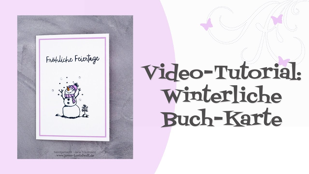 Tutorial: Winterliche Buch-Karte