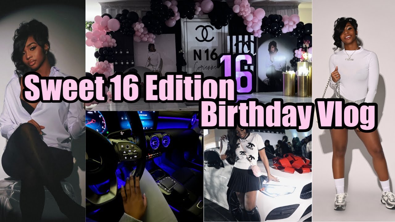 ВЛОГ О ДНЕ РОЖДЕНИЯ: ВЫПУСК SWEET 16 | волосы, ногти, вечеринка, НОВАЯ МАШИНА | Pretti Coco