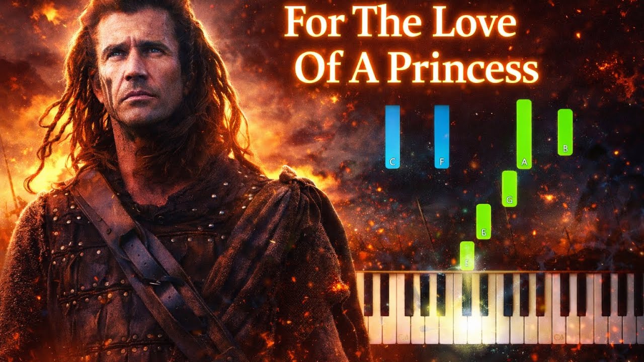Braveheart - For The Love Of A Princess Piano Tutorial
